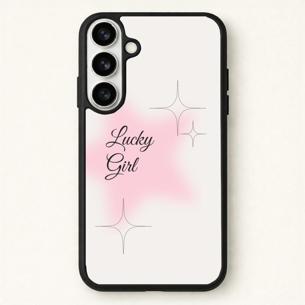 Lucky Girl - Clean Girl Aesthetic Phone Case for Galaxy S26 Plus