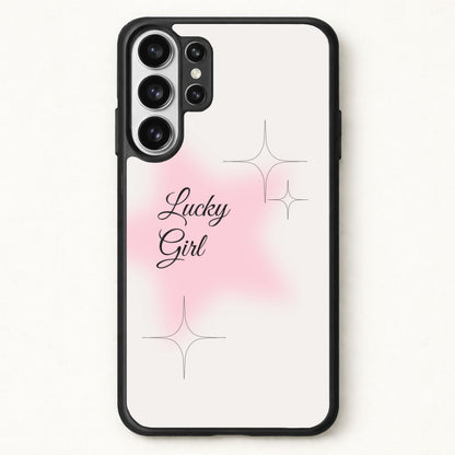 Lucky Girl - Clean Girl Aesthetic Phone Case for Galaxy S26 Ultra