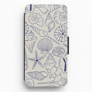 Sea Shells - Clean Girl Aesthetic Flip / Wallet Phone Case 1