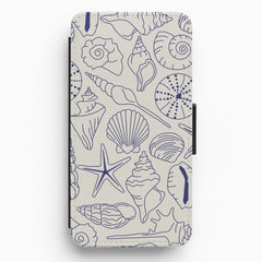 Sea Shells - Clean Girl Aesthetic Flip / Wallet Phone Case