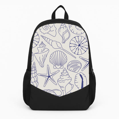 Sea Shells - Clean Girl Aesthetic Large Backpack