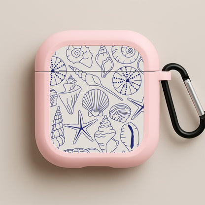 Sea Shells - Clean Girl Aesthetic Pink AirPods Case