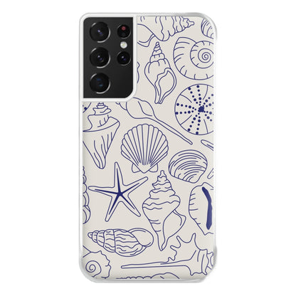 Sea Shells - Clean Girl Aesthetic Phone Case for Galaxy S21 Ultra