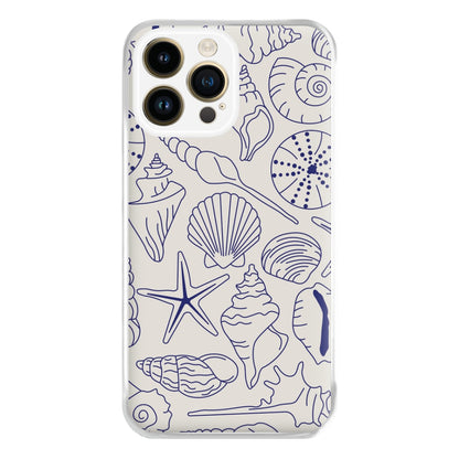 Sea Shells - Clean Girl Aesthetic Phone Case for iPhone 14 Pro Max