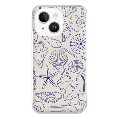 Sea Shells - Clean Girl Aesthetic Phone Case for iPhone 14 Plus