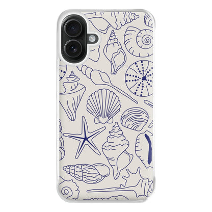 Sea Shells - Clean Girl Aesthetic Phone Case for iPhone 16 Plus