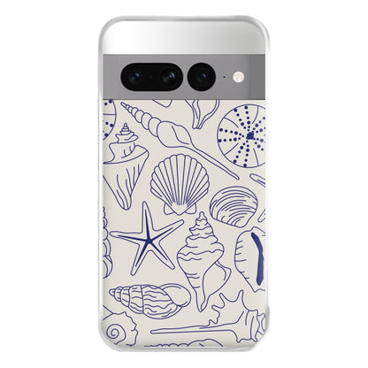 Sea Shells - Clean Girl Aesthetic Phone Case for Google Pixel 7 Pro