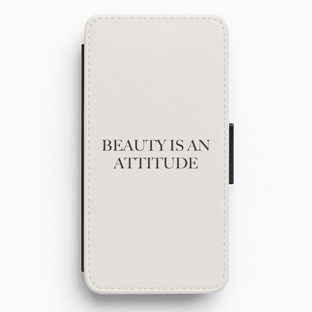 Beauty Is An Attitude - Clean Girl Aesthetic Flip / Wallet Phone Case