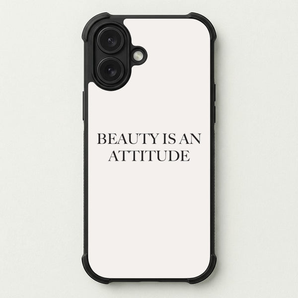 Beauty Is An Attitude - Clean Girl Aesthetic Phone Case — Bumper case