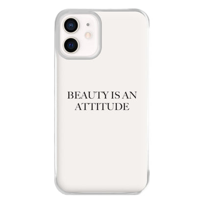 Beauty Is An Attitude - Clean Girl Aesthetic Phone Case for iPhone 13 Mini