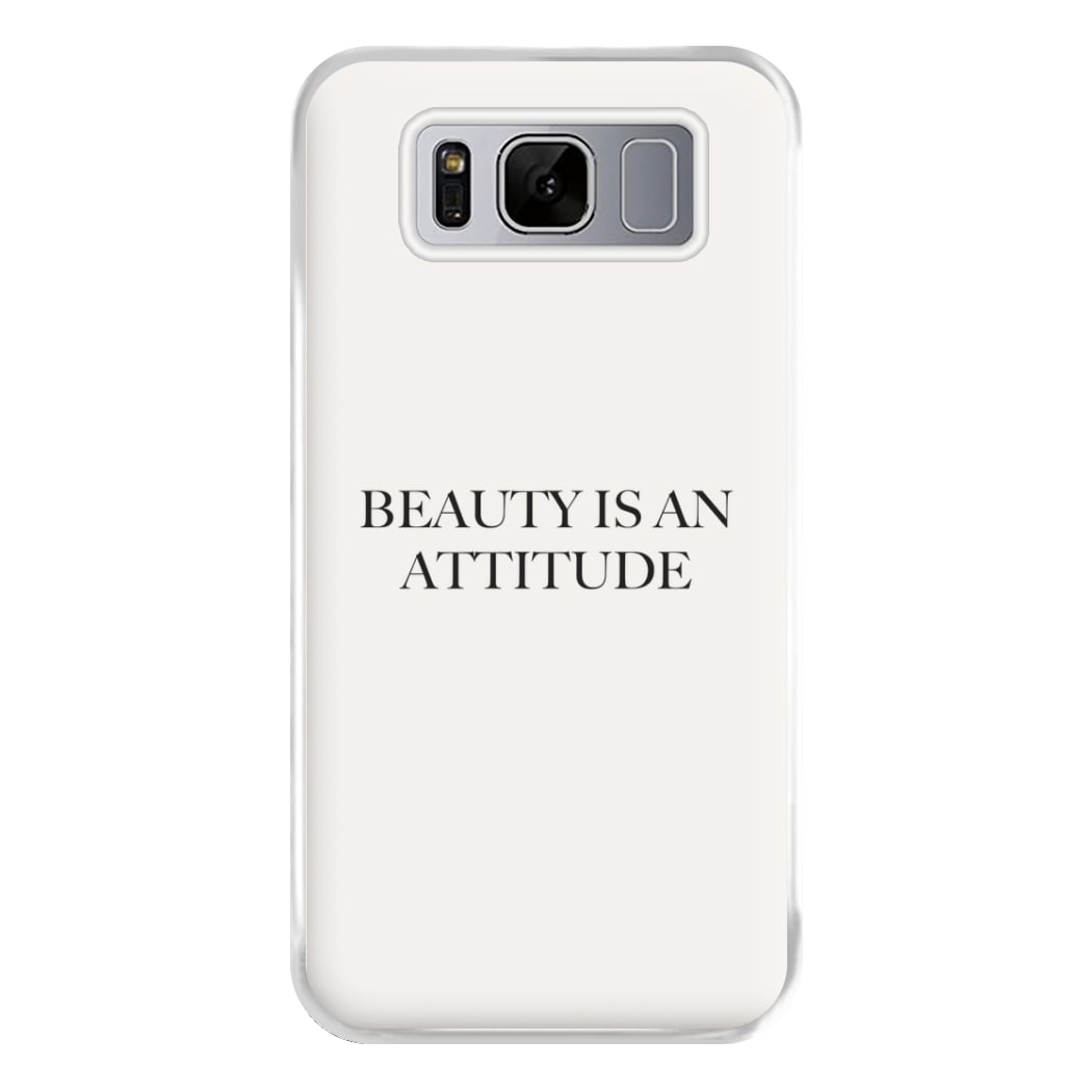 Beauty Is An Attitude - Clean Girl Aesthetic Phone Case for Galaxy S8 Plus