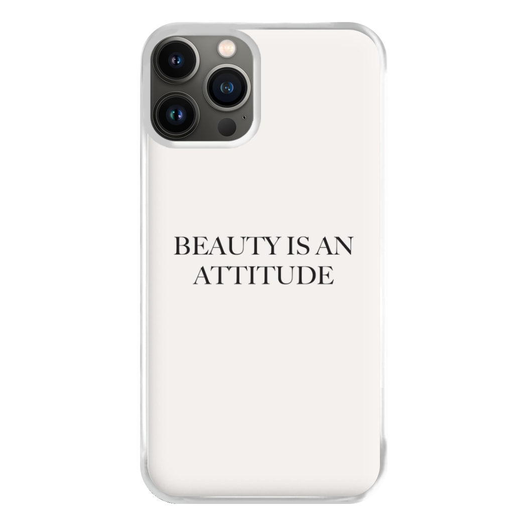 Beauty Is An Attitude - Clean Girl Aesthetic Phone Case for iPhone 11 Pro Max