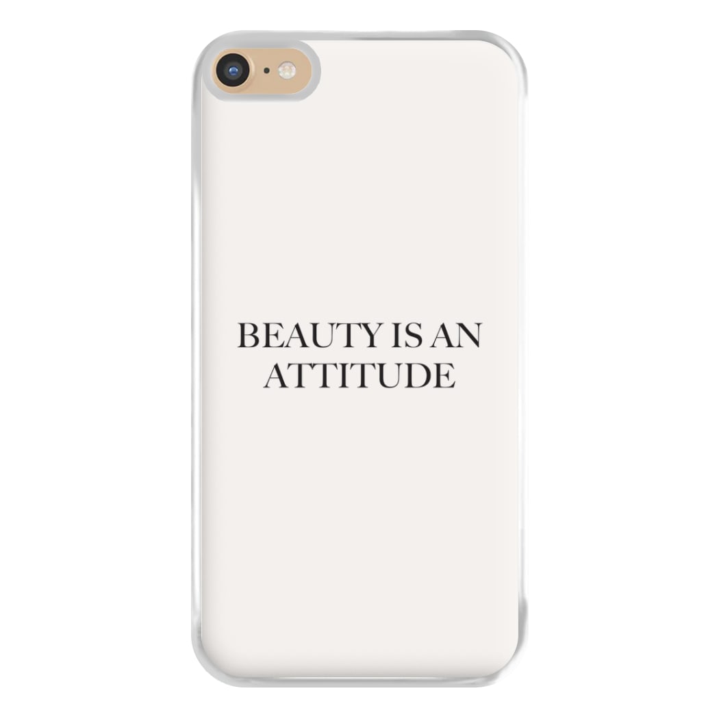 Beauty Is An Attitude - Clean Girl Aesthetic Phone Case for iPhone 6 Plus / 7 Plus / 8 Plus