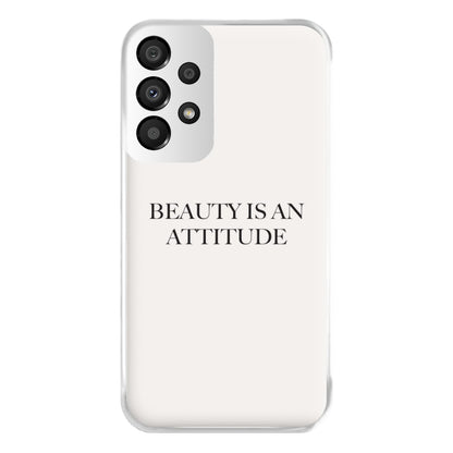 Beauty Is An Attitude - Clean Girl Aesthetic Phone Case for Galaxy A33