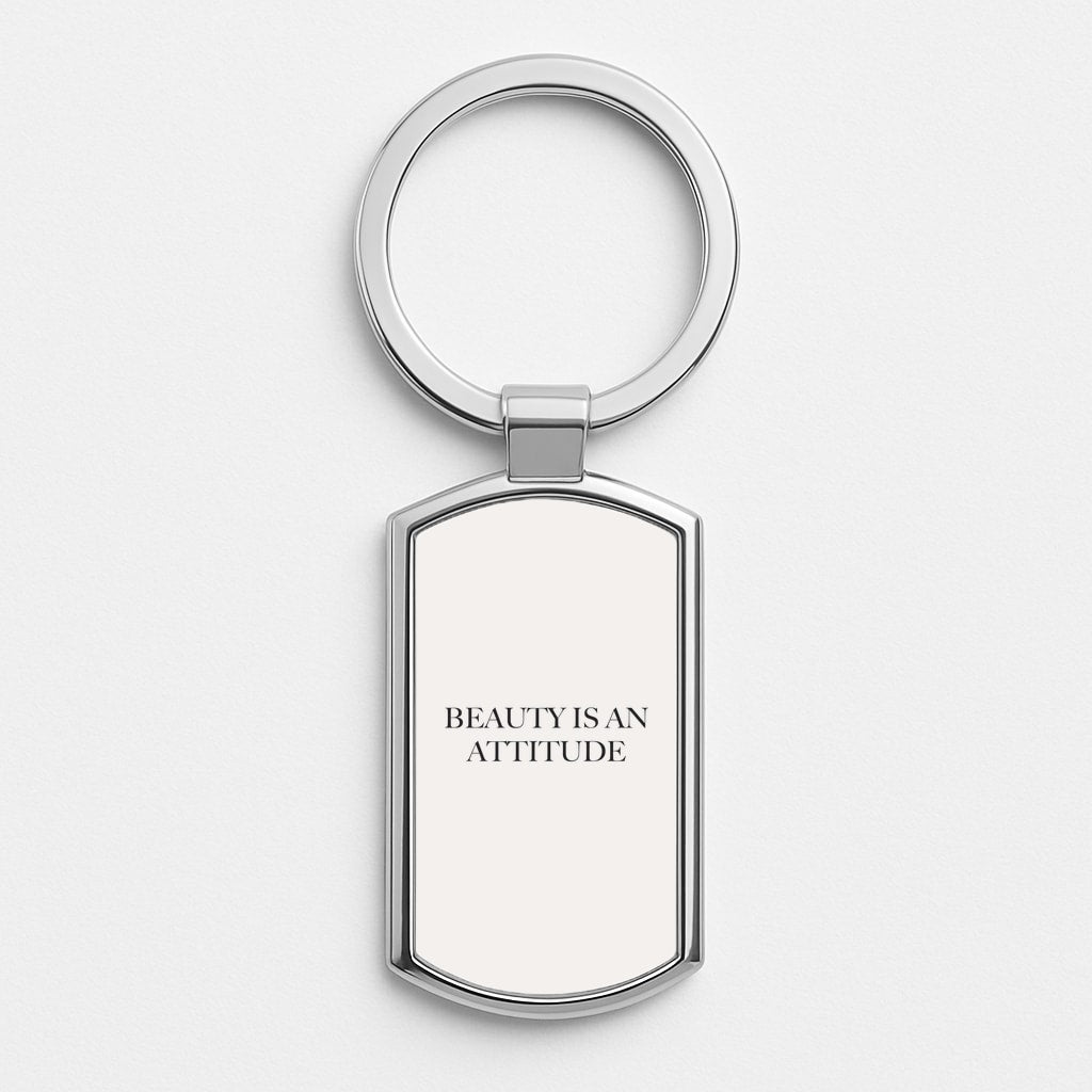 Beauty Is An Attitude - Clean Girl Aesthetic Luxury Keyring