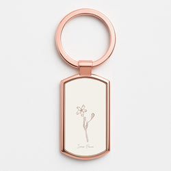 Inner Peace  Rose Gold Keyring