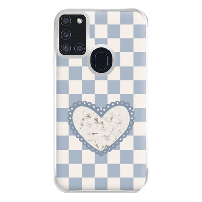 Doily Flower Phone Case for Galaxy A21s