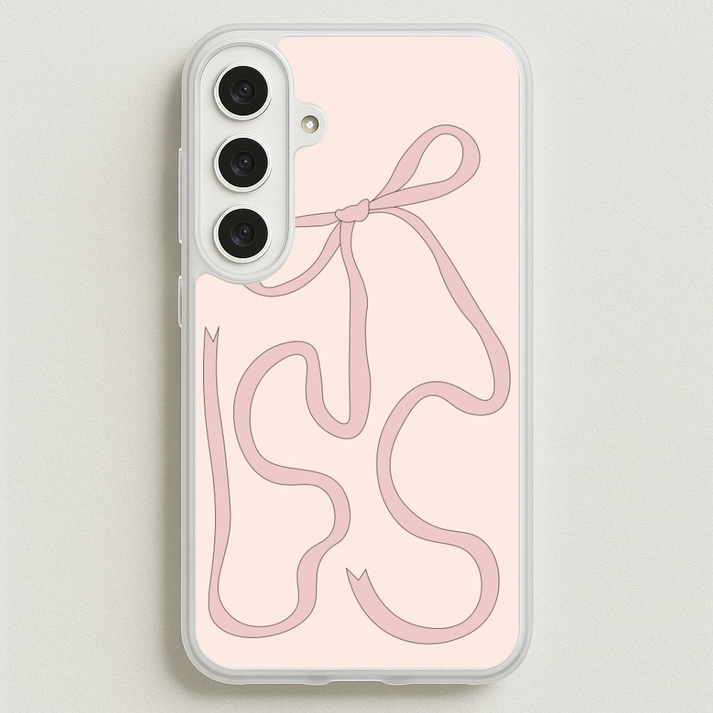 Pink Ribbon Phone Case for Galaxy S25FE