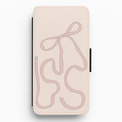 Pink Ribbon Flip / Wallet Phone Case