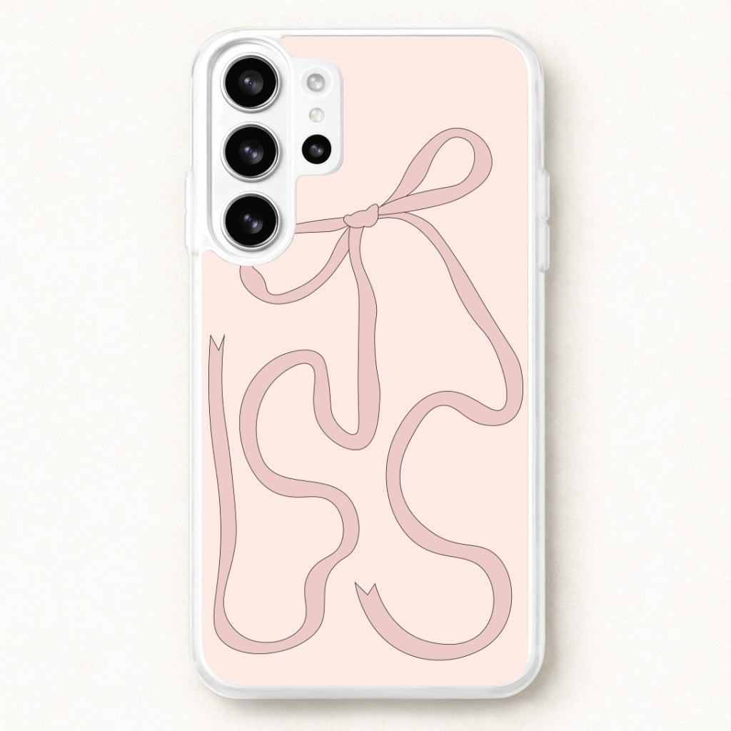 Pink Ribbon Phone Case for Galaxy S26 Ultra