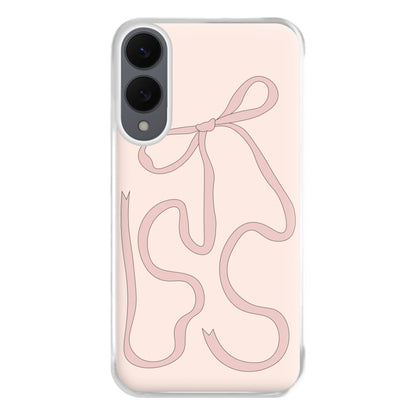 Pink Ribbon Phone Case for Galaxy S25 Edge