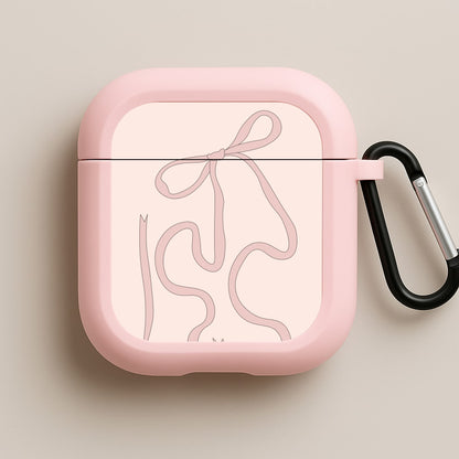 Pink Ribbon Pink AirPods Case