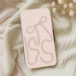 Pink Ribbon Wallet Phone Case