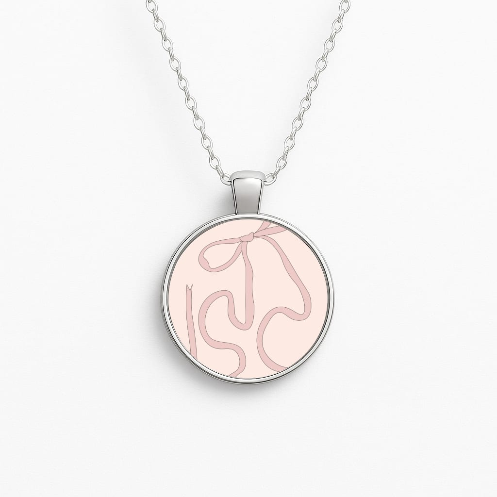 Pink Ribbon Necklace