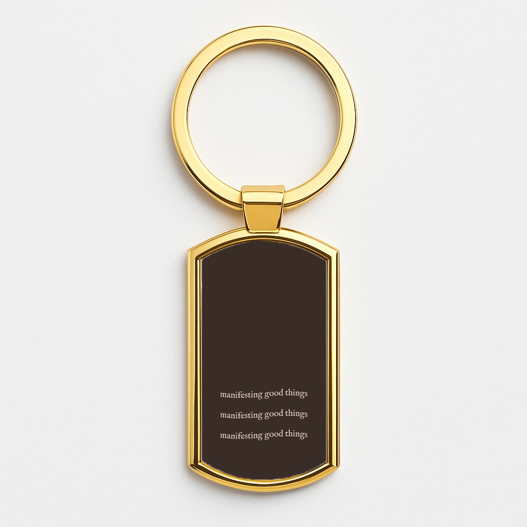 Manifesting Good Things Luxury Keyring