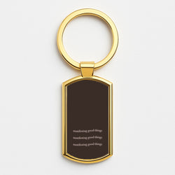 Manifesting Good Things Gold Keyring