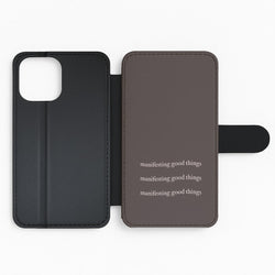 Manifesting Good Things Flip Phone Case