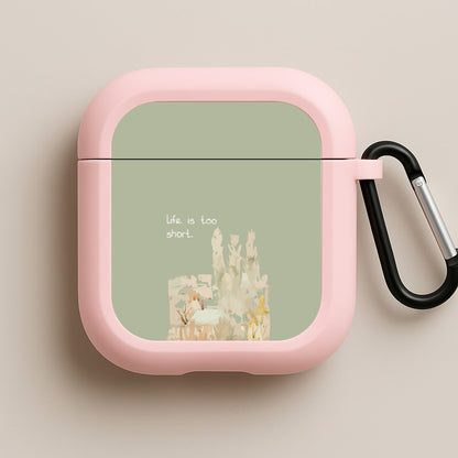 Life Is Too Short Pink AirPods Case