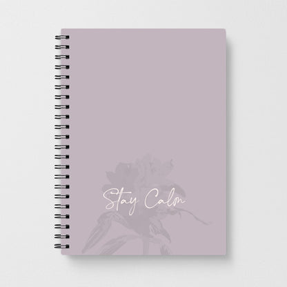 Mauve Stay Calm Notebook