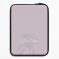 Mauve Stay Calm Universal Laptop Sleeve