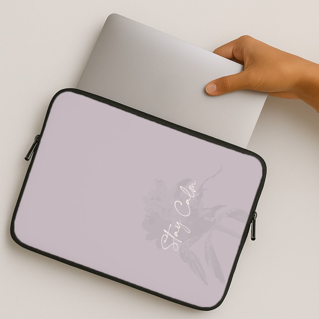 Mauve Stay Calm MacBook Case