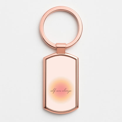 Self Care Always Rose Gold Keyring
