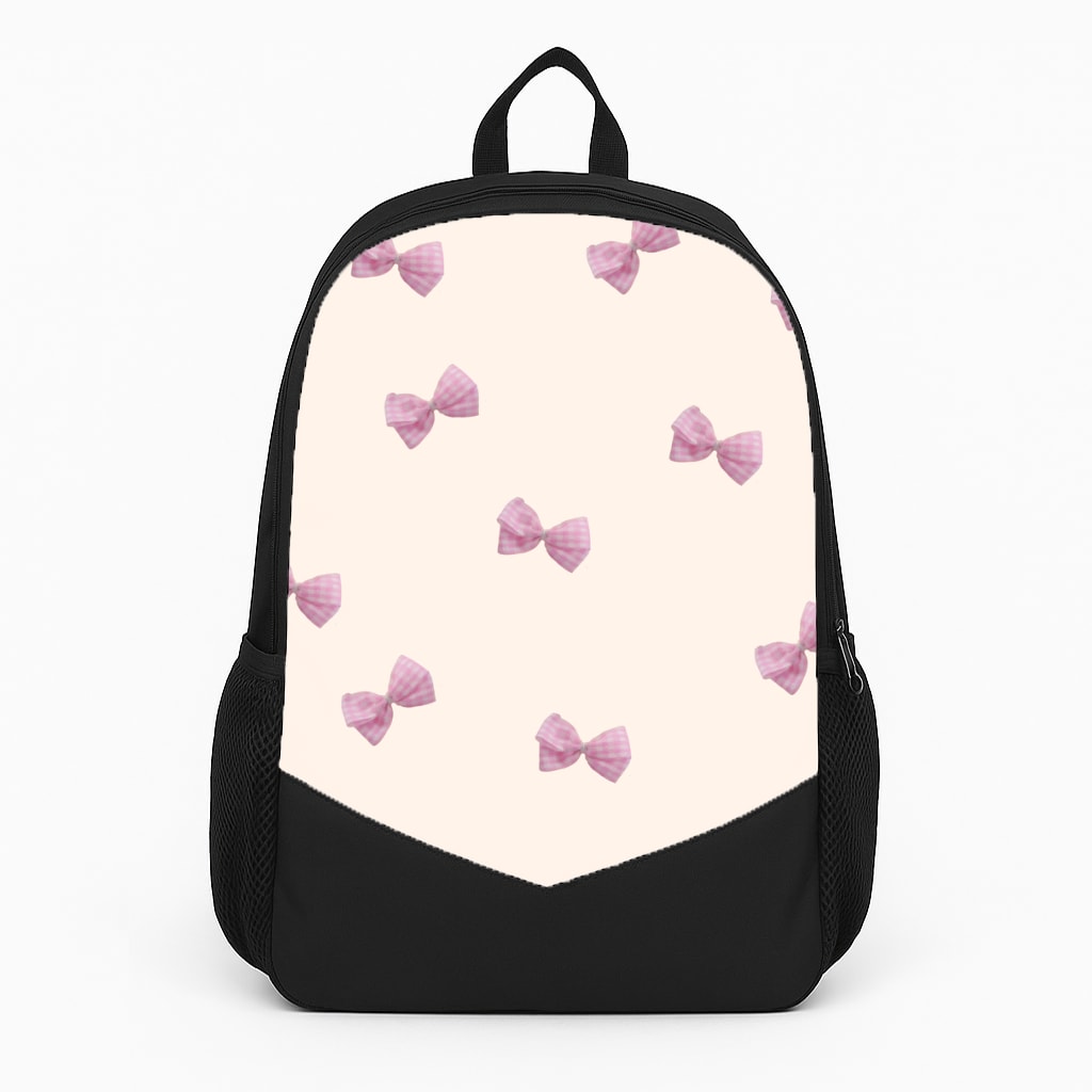 Pink Coquette Bows Large Backpack