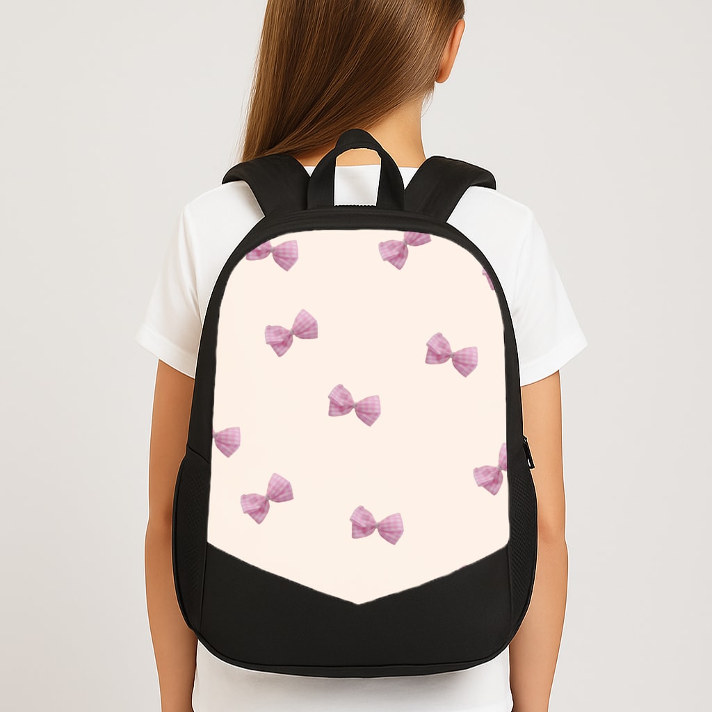 Pink Coquette Bows Large School Bag