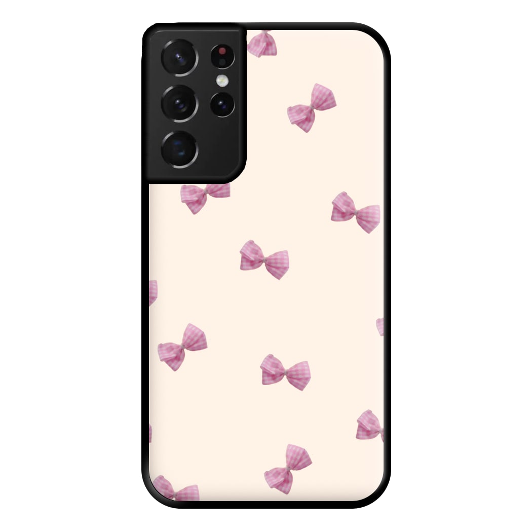 Pink Coquette Bows Phone Case for Galaxy S21 Ultra