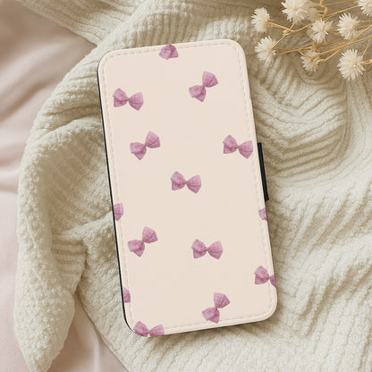 Pink Coquette Bows Wallet Phone Case