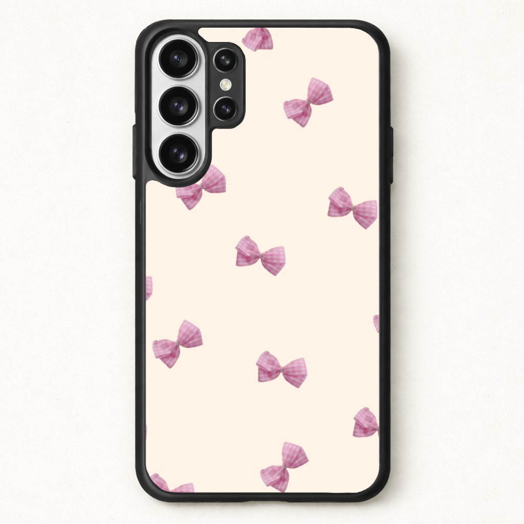 Pink Coquette Bows Phone Case for Galaxy S26 Ultra