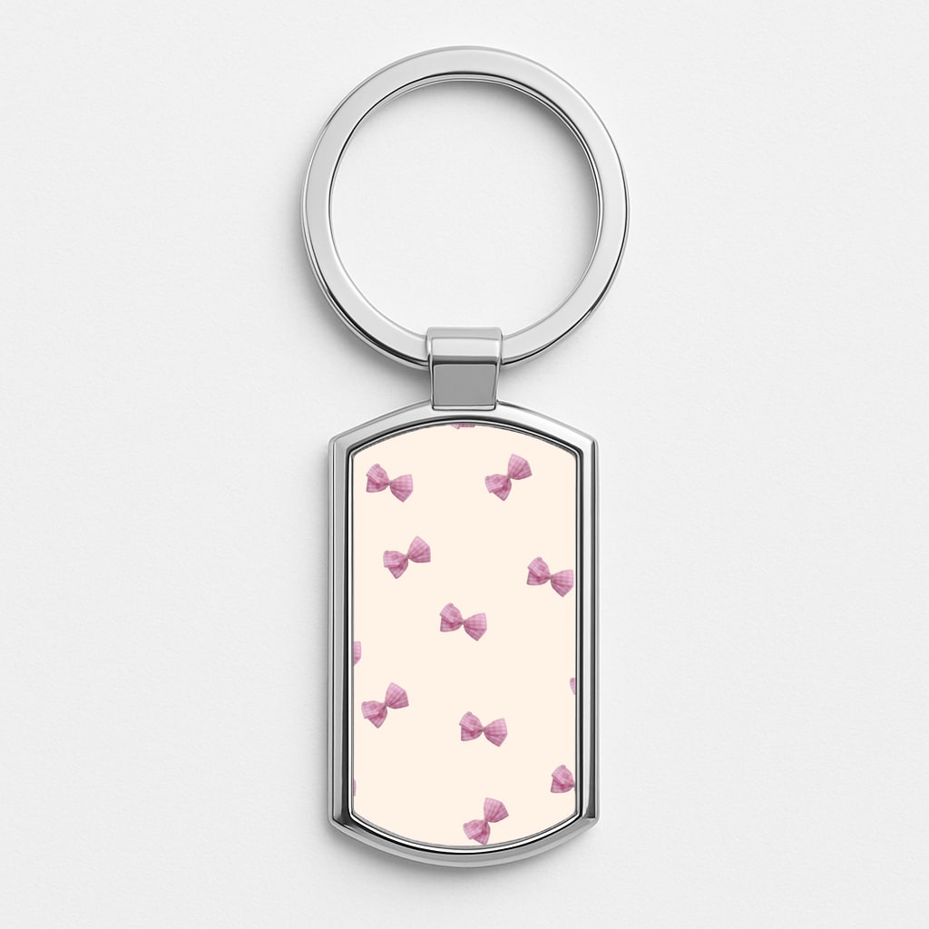 Pink Coquette Bows Luxury Keyring