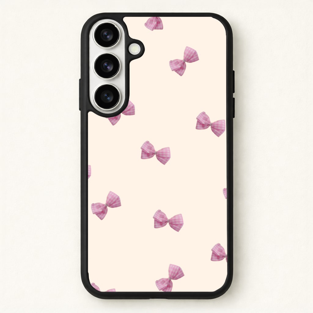 Pink Coquette Bows Phone Case for Galaxy S26