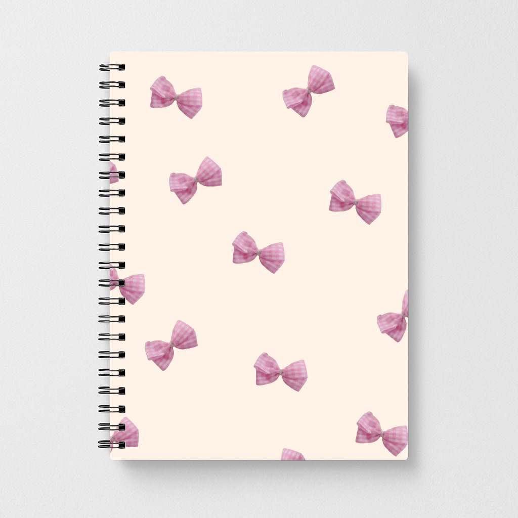 Pink Coquette Bows Notebook