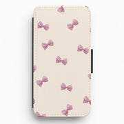 Pink Coquette Bows Flip / Wallet Phone Case 1