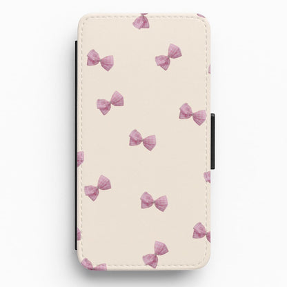 Pink Coquette Bows Flip / Wallet Phone Case