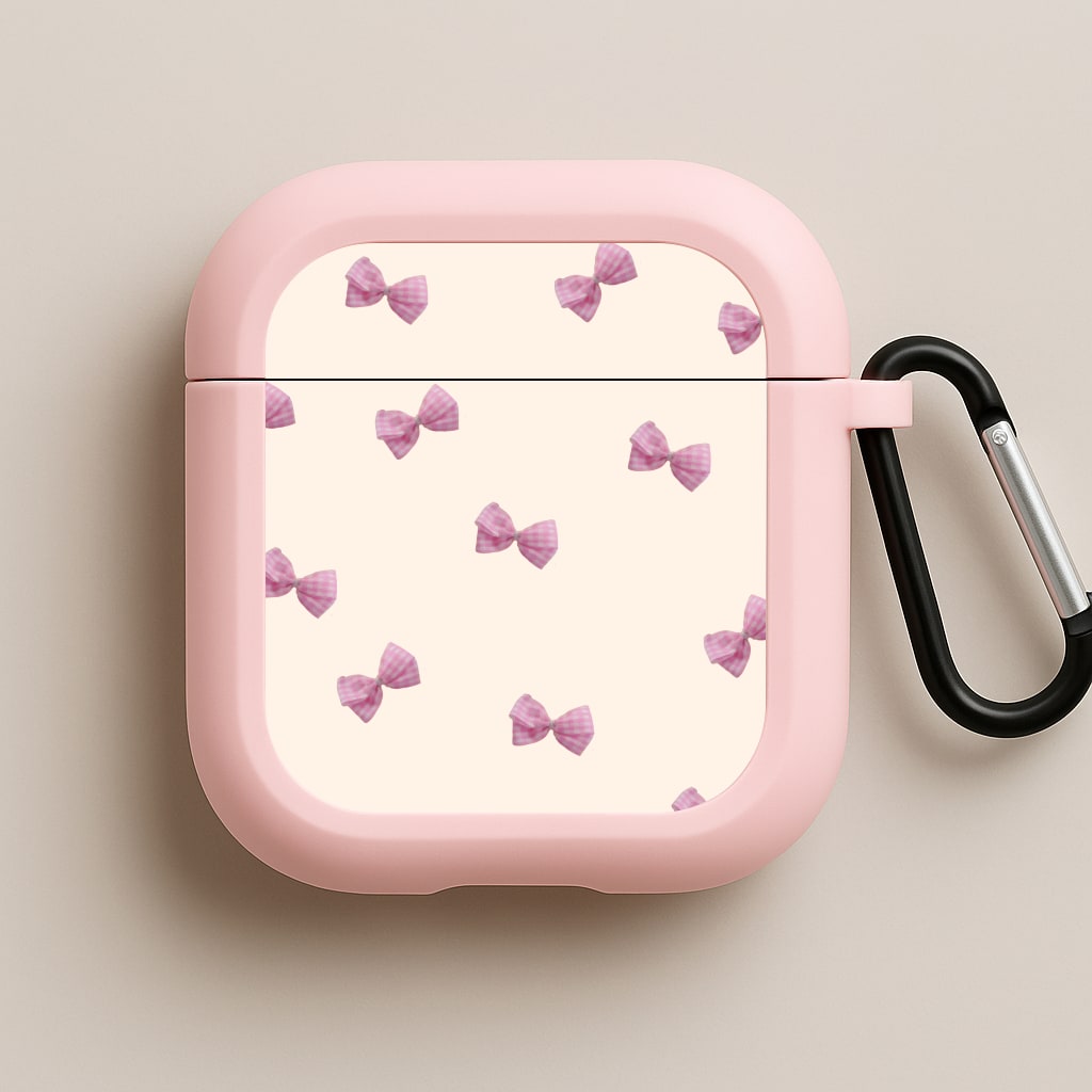 Pink Coquette Bows Pink AirPods Case
