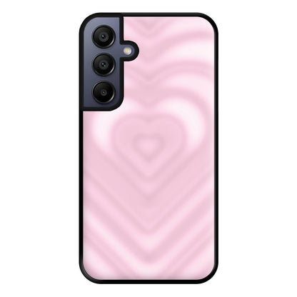 Drippy Love Heart Pink Phone Case for Galaxy A16