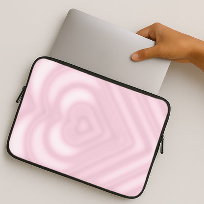 Drippy Love Heart Pink MacBook Case