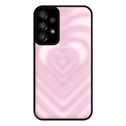 Drippy Love Heart Pink Phone Case for Galaxy A33